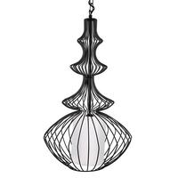 HÄNGELEUCHTE Kolva 40/40/110 cm - Schwarz, Metall (40/40/110cm) - Beliani
