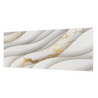 FOTOTAPETE 250x104 cm - Dynamische Muster - Weiß, Textil (250/104cm) - Wallfluent