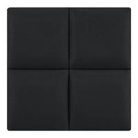 KOPFPOLSTER-SET 4 TLG. Carpino - Schwarz, Textil (30/30/3cm) - [neu.haus]
