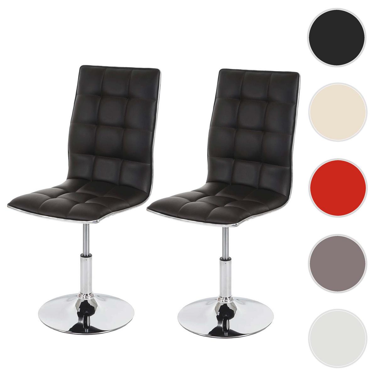 ESSZIMMERSTUHL Braun 2er-Set - Braun, Textil (43/103/54cm) - MCW