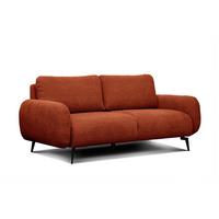 SOFA FEBE 3-Sitzer, dunkelorange - Dunkelorange/Schwarz, Holz/Textil (190/82/96cm) - Wozimo