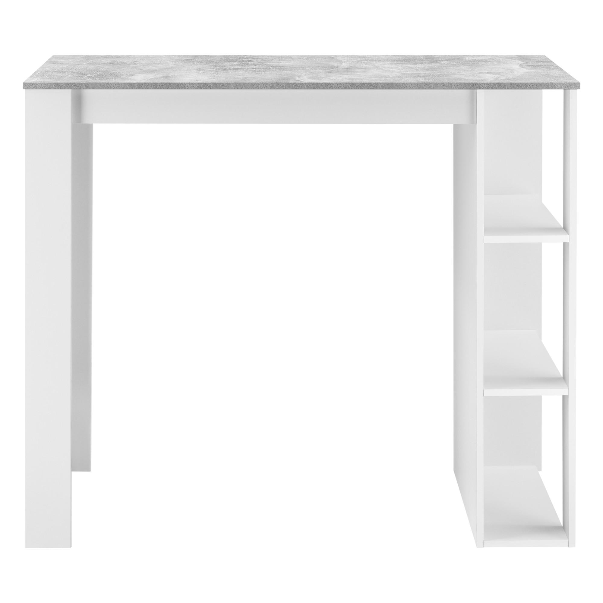 BARTISCH Danderyd - Weiß/Grau, Holzwerkstoff (60/120/105.5cm) - [en.casa]