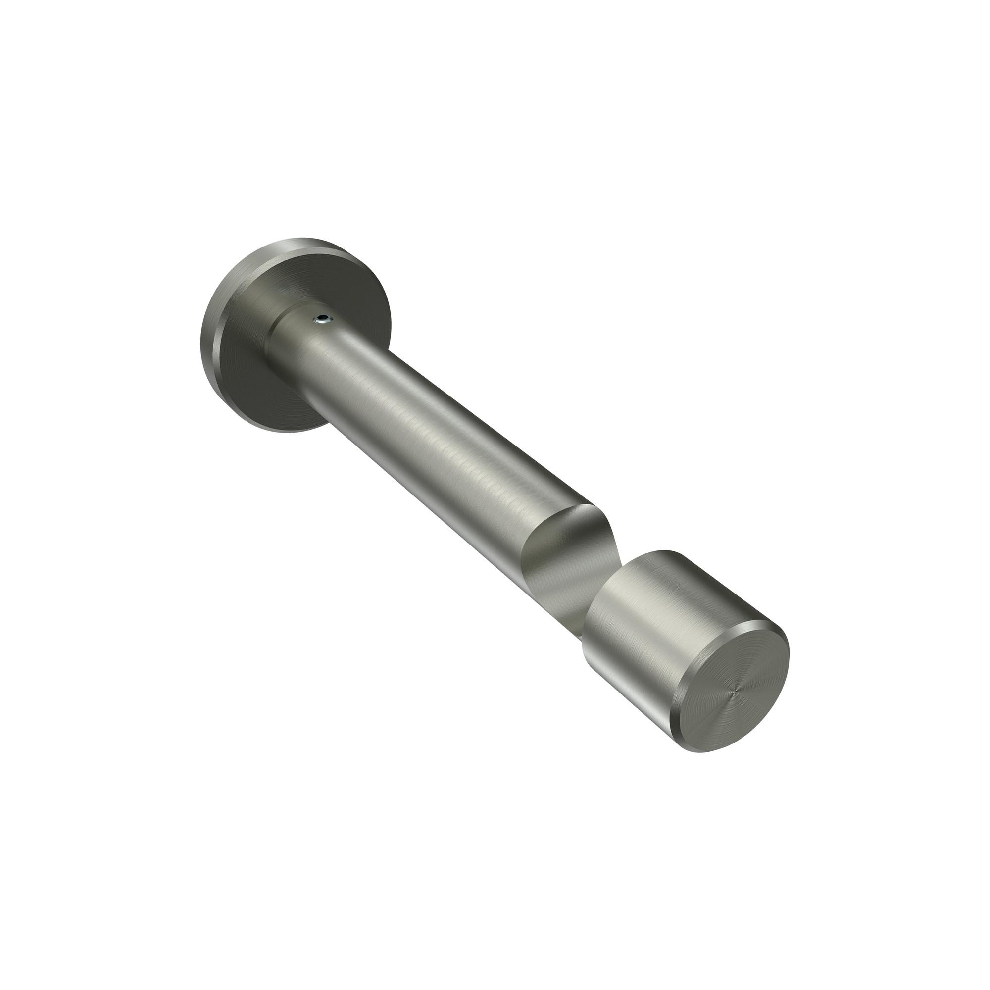 TRÄGER FÜR GARDINENSTANGEN 20 mm Ø, Prestige 1-läufig, Edelstahl-Optik - Edelstahlfarben, Metall (13.7/4/4cm) - INTERDECO