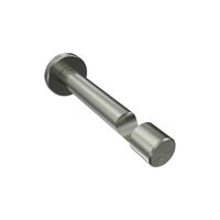 TRÄGER FÜR GARDINENSTANGEN 20 mm Ø, Prestige 1-läufig, Edelstahl-Optik - Edelstahlfarben, Metall (13.7/4/4cm) - INTERDECO