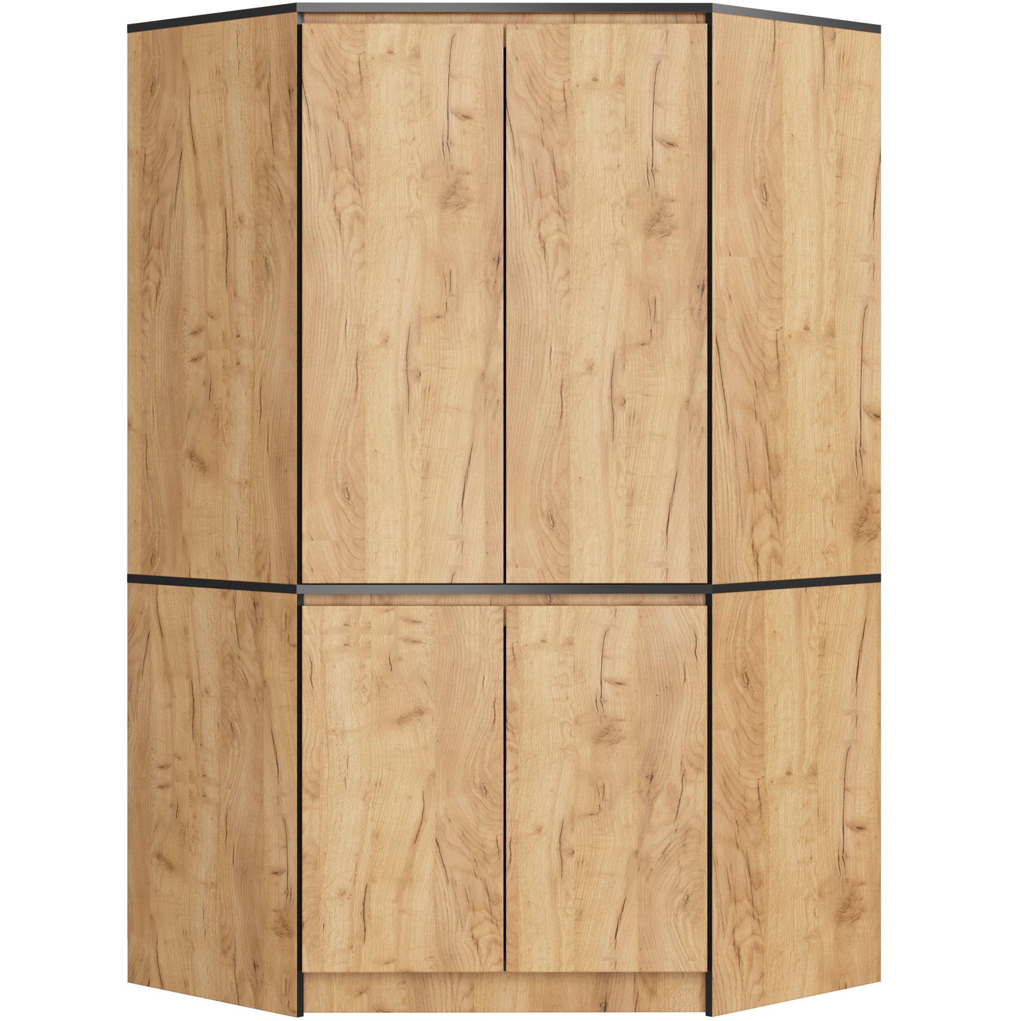KLEIDERSCHRANK Eiche Craft 180/100/50 - Eiche San Remo, Holzwerkstoff (100/180/50cm) - RAUMHIRSCH FURNITURE