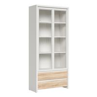GESCHIRRSCHRANK Soren Holz und Weiß - Weiß, Holzwerkstoff (90/200.5/40.5cm) - Petits-meubles