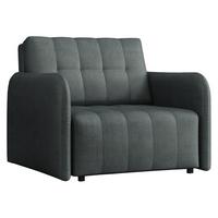 SCHLAFSOFA Viva Grand I - Blaugrau/Schwarz, Holz/Kunststoff (98/85/95cm) - MIRJAN24