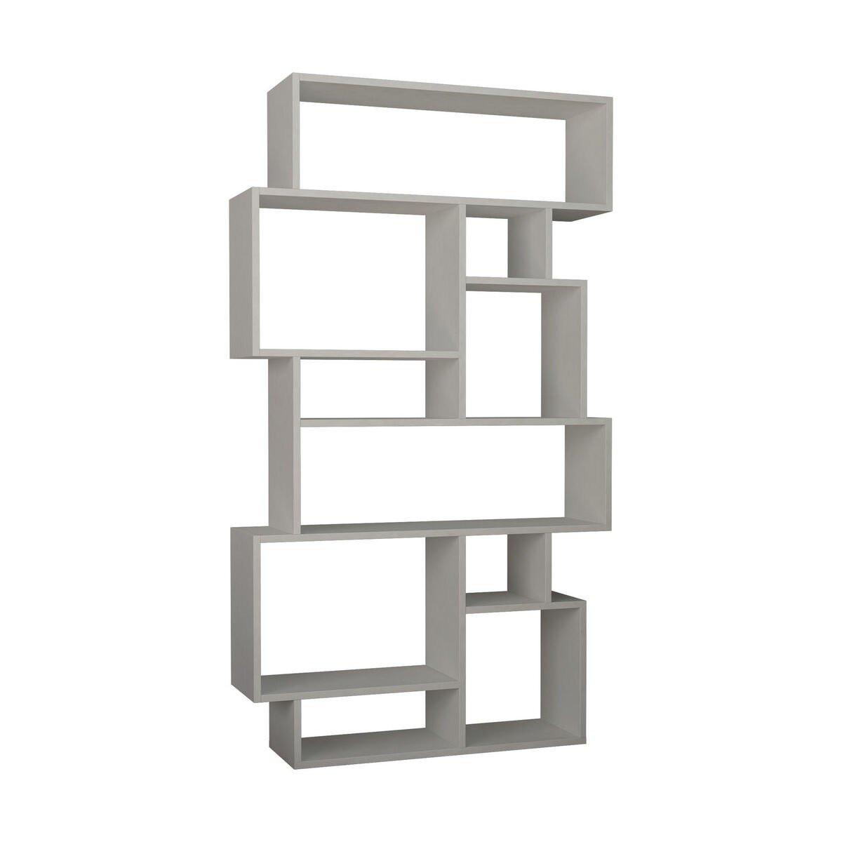 BÜCHERREGAL mit Fächern 96/25/168 cm - Weiß, Holzwerkstoff (25.5/168.5/96cm) - Calicosy
