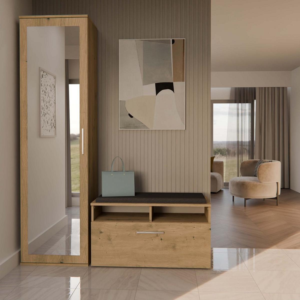 GARDEROBENSCHRANK Artisan 50/180/35 - Eiche Artisan, Holzwerkstoff (50/180/35cm) - RAUMHIRSCH FURNITURE