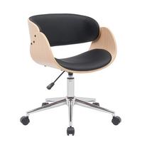 BÜROSTUHL H72 cm – JUNON - Schwarz, Textil (52/72/63cm) - Calicosy