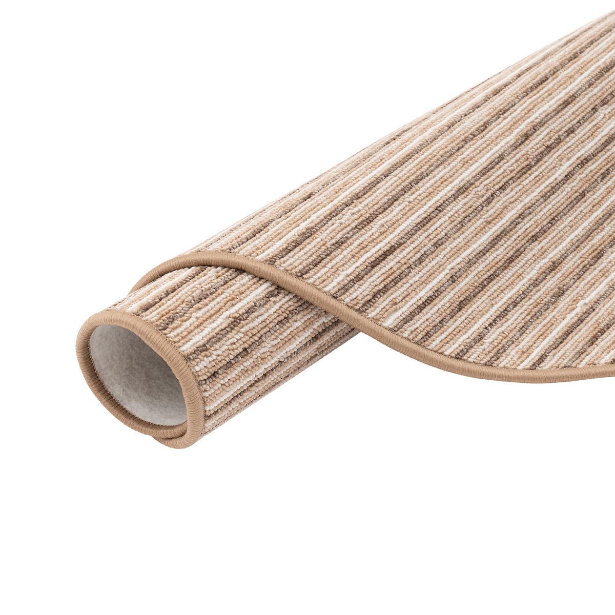 STREIFENBERBER TEPPICH MARTA RUND - Beige, Textil (200/200cm) - Snapstyle