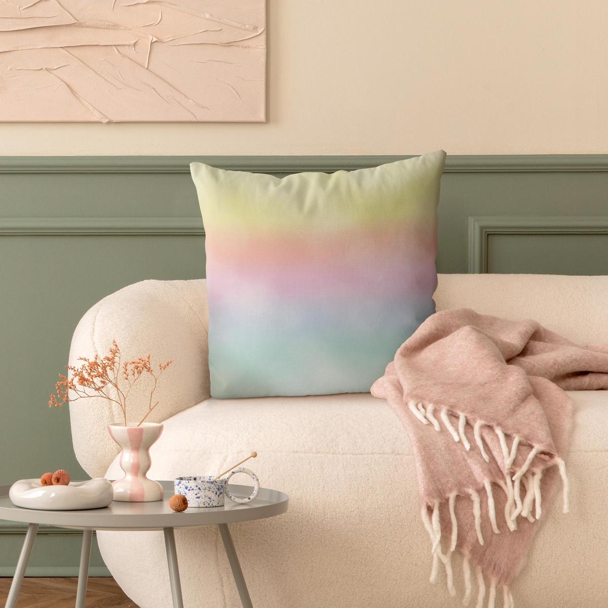 KISSENBEZUG Regenbogen Wasserfarben 40/40 cm - Multicolor, Textil (40/40cm) - Bilderwelten