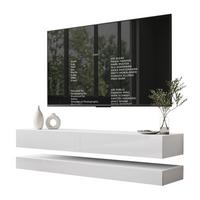 TV-RACK SKY 140 cm, Weiß hochglanz - Weiß, Holzwerkstoff (140/25/34cm) - Lookway