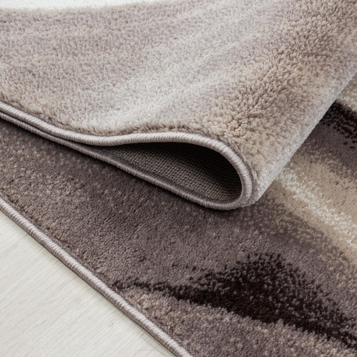 KURZFLORTEPPICH DRAU, mit Farbverlauf, Braun, 140 x 200 cm - Braun, Textil (200/140cm) - KADIMA DESIGN