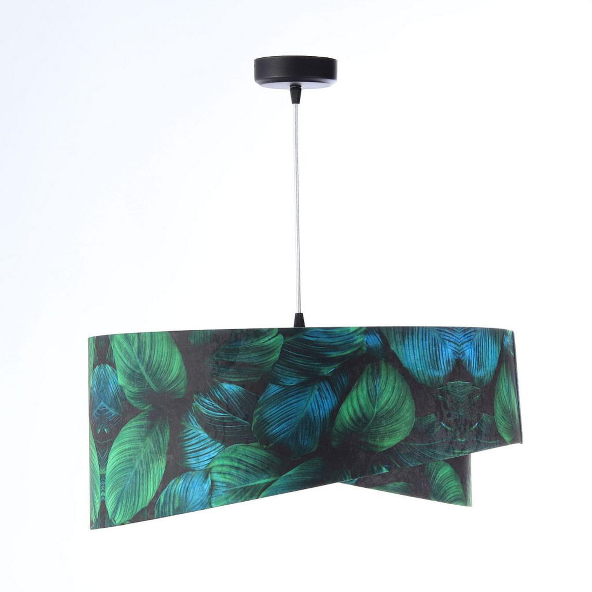 HÄNGELEUCHTE Grün 50/23 cm - Weiß, Kunststoff (50/1.3/23cm) - ONZENO