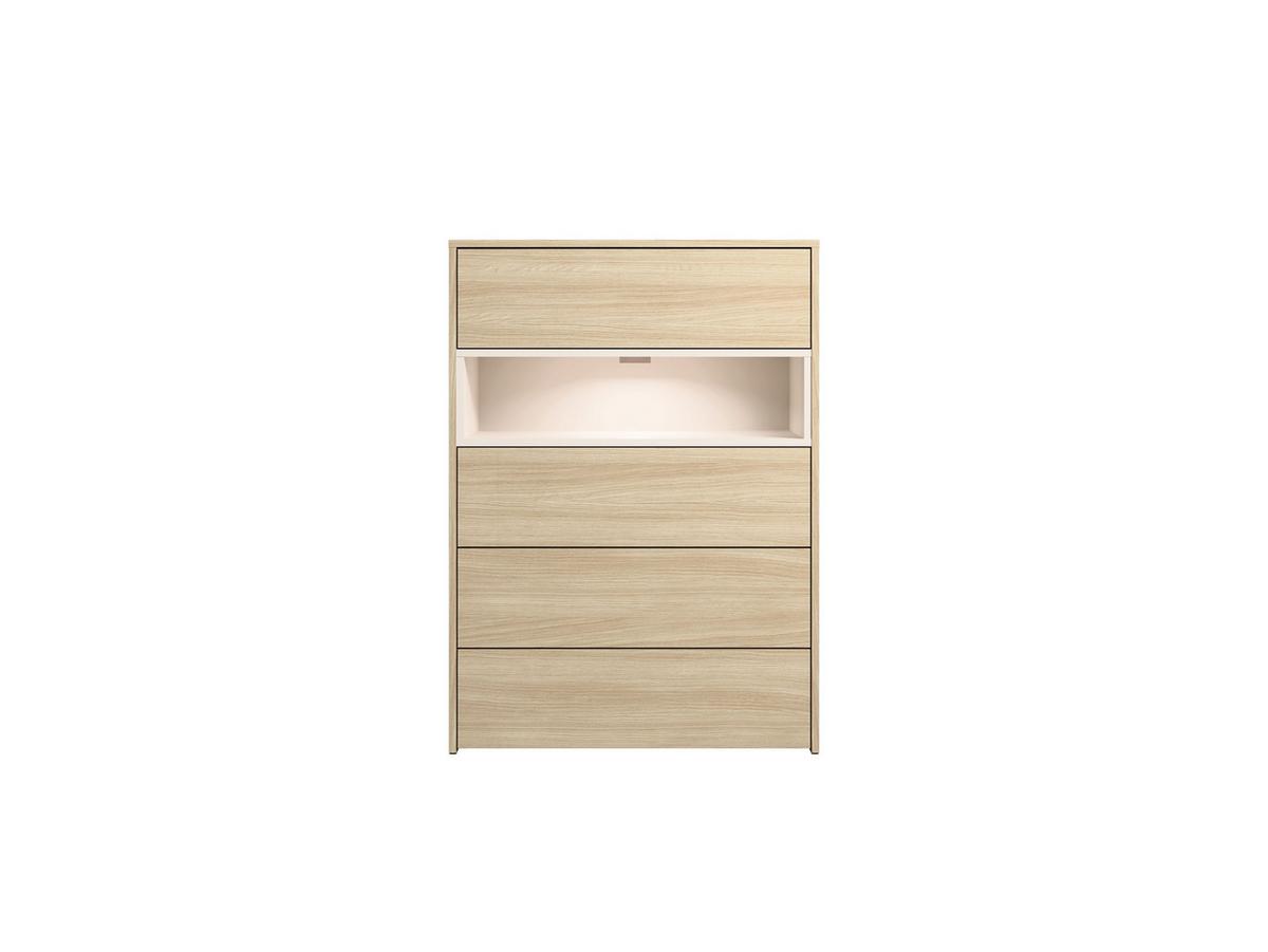 KOMMODE Barista Oak, Wüstensand 80/111/42 - Eiche Bianco, Holzwerkstoff (80/111/42cm) - RAUMHIRSCH FURNITURE