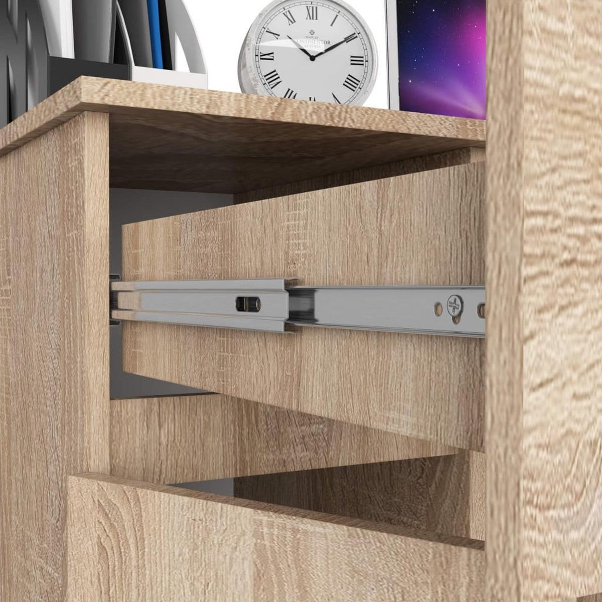 SCHREIBTISCH Eiche Sonoma 77/90/50 - Sonoma Eiche, Holzwerkstoff (68/51/77cm) - RAUMHIRSCH FURNITURE