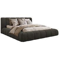 POLSTERBETT NUBEA CLASSIC 200/200 - Dunkelgrau Velvet - Pocket-Matratze - Dunkelgrau, Textil (200/200cm) - MKS