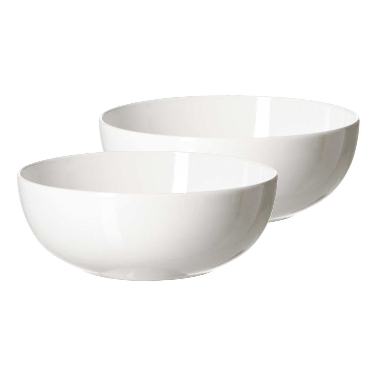 SERVIERSCHALEN Volos weiß ø 22,5 cm 2er Set - Weiß, Keramik (22.5/8/22.5cm) - Ritzenhoff Breker
