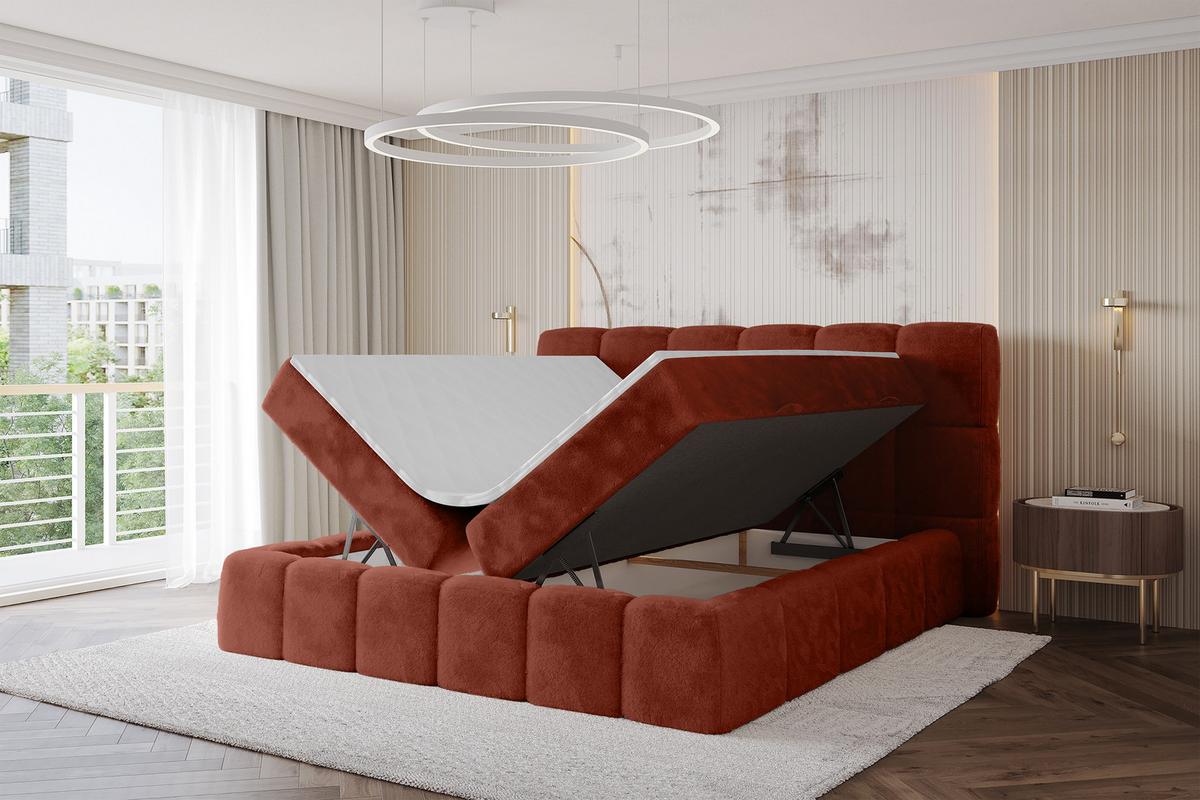 BOXBETT - AURI-H4 - 200x200 Terrakotta Lapitt - Terracotta, Holzwerkstoff (200/200cm) - ALTDECOR
