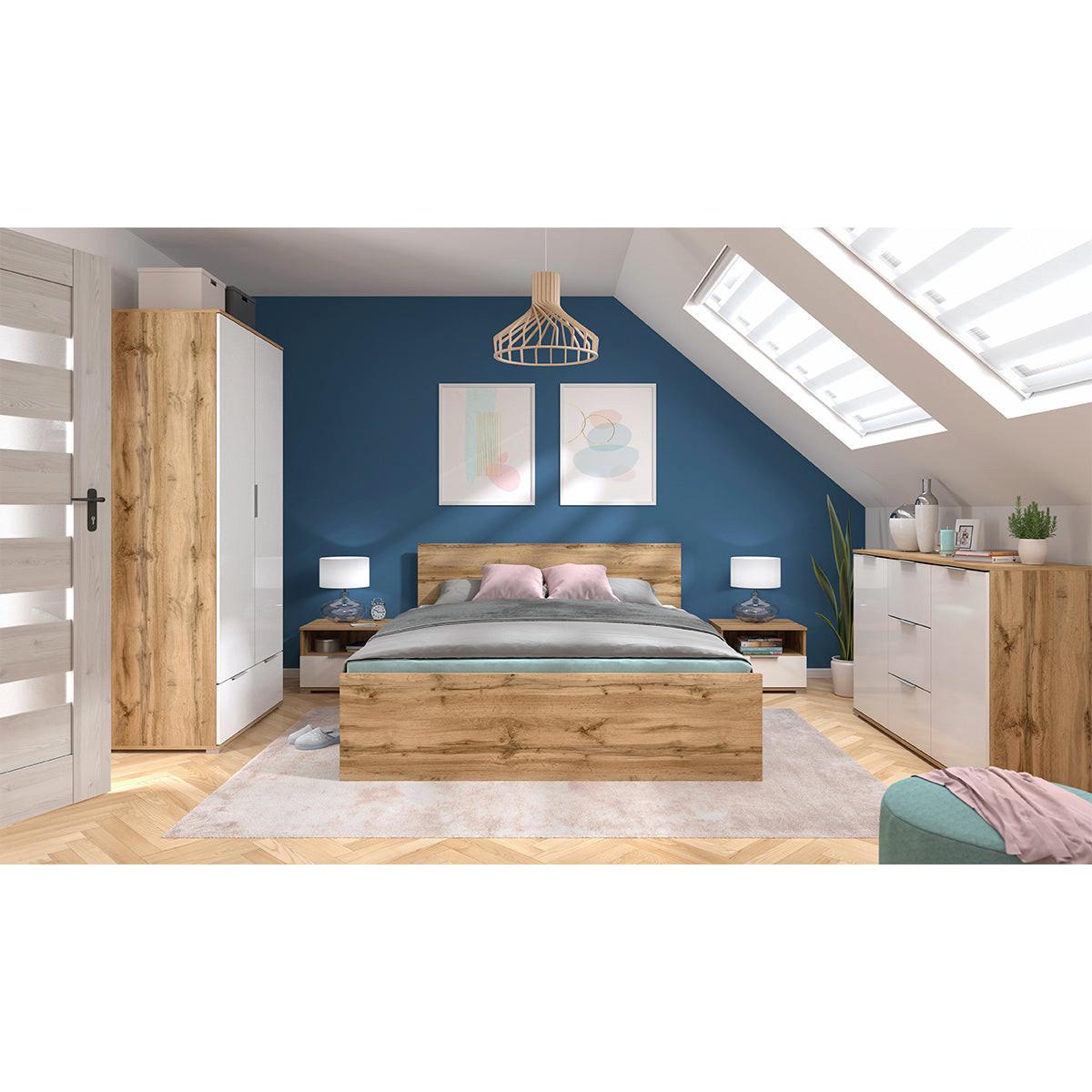BETT 160/200 Selma Holz - Braun, Holzwerkstoff (160/200cm) - Petits-meubles