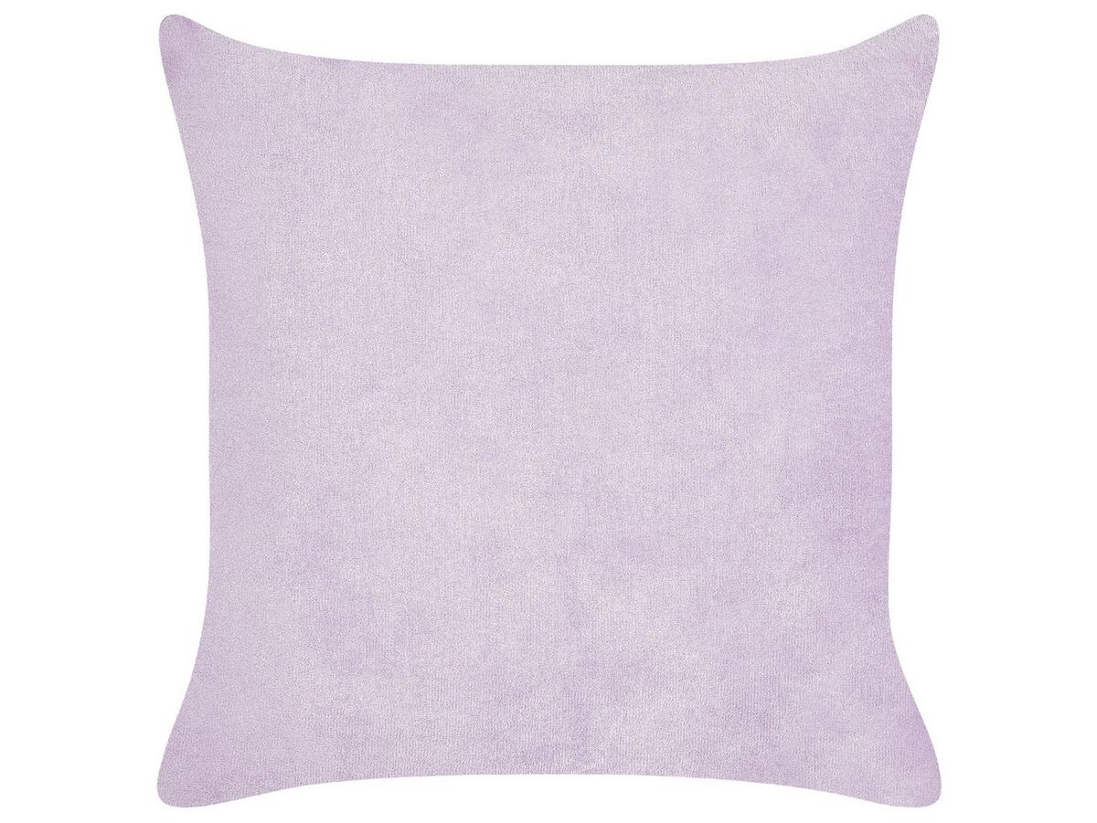 DEKOKISSEN CORD 2er-Set Violett 43/43 cm Millet - Violett, Textil (43/43cm) - Beliani