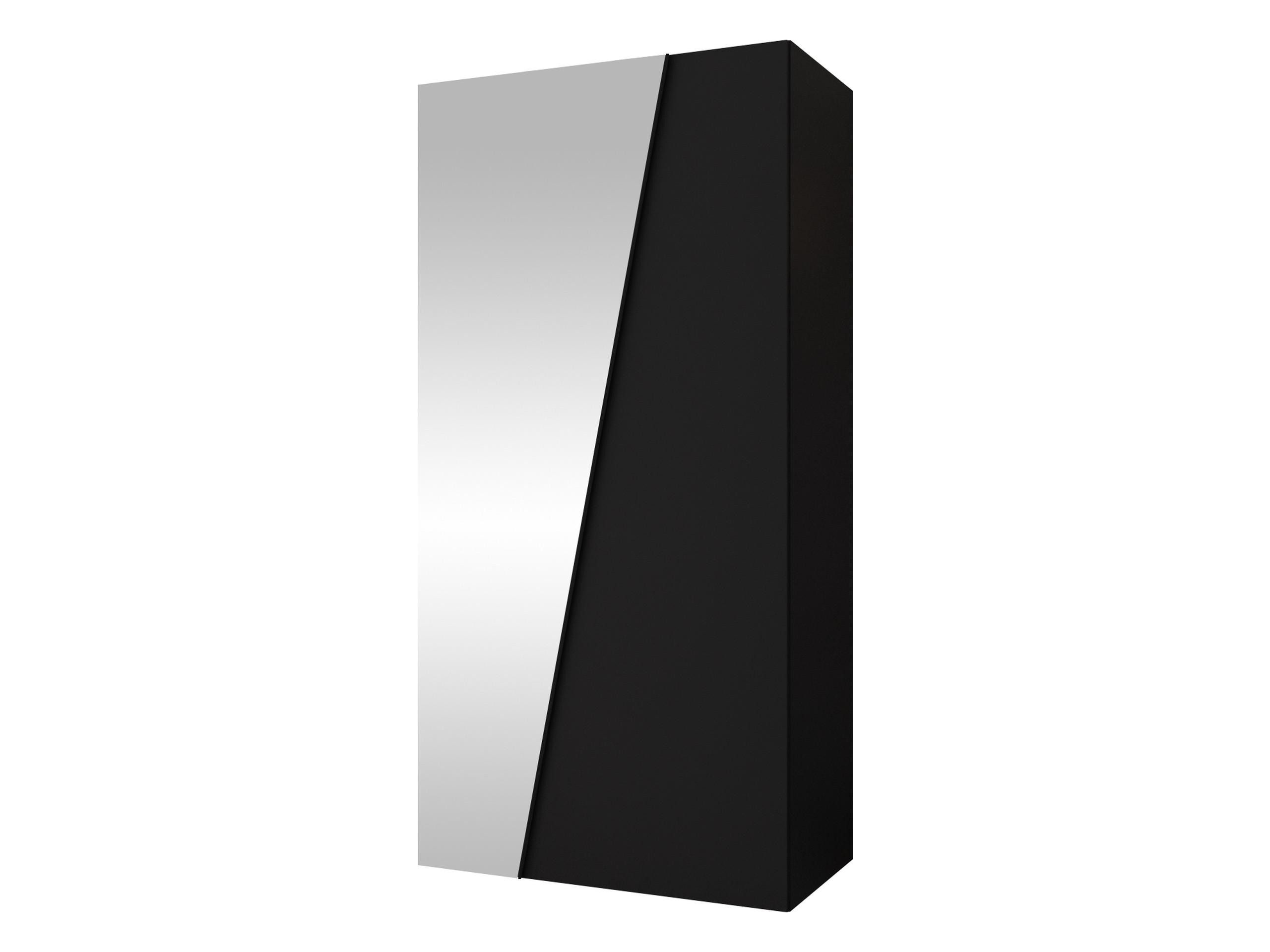 DREHTÜRENSCHRANK Zen 1L 100 cm - Schwarz, Holzwerkstoff/Kunststoff (100/202/50cm) - MIRJAN24
