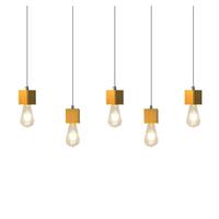 PENDELLEUCHTE Brunhilde 60/6/6 cm - Braun, Holz (60/6/6cm) - Nettlife