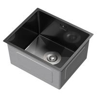 SPÜLBECKEN aus Edelstahl 34x40 cm Anthrazit mit Siphon - Anthrazit, Metall (40/20/34cm) - ML-DESIGN