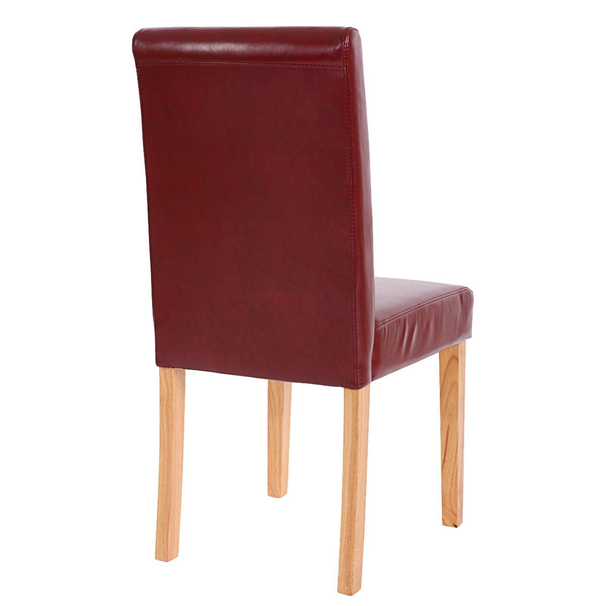 ESSZIMMERSTUHL Bordeaux 4er-Set - Rotbraun/Bordeaux, Textil (43/90/56cm) - MCW
