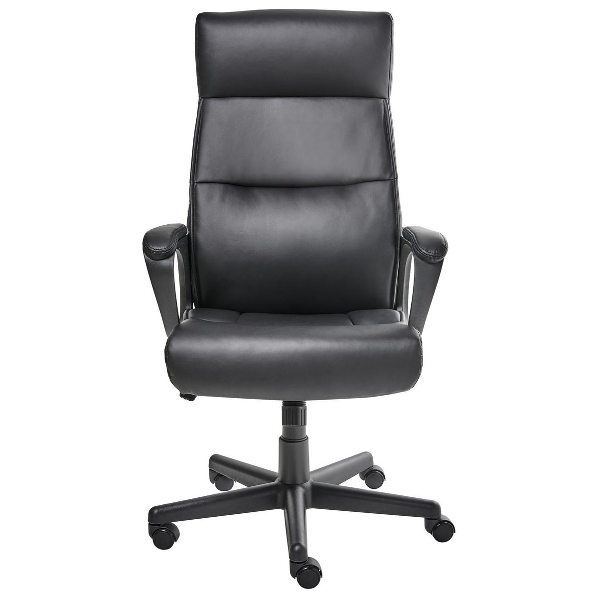 CHEFSESSEL Schwarz Guru - Schwarz, Kunststoff (65/114/73cm) - Beliani