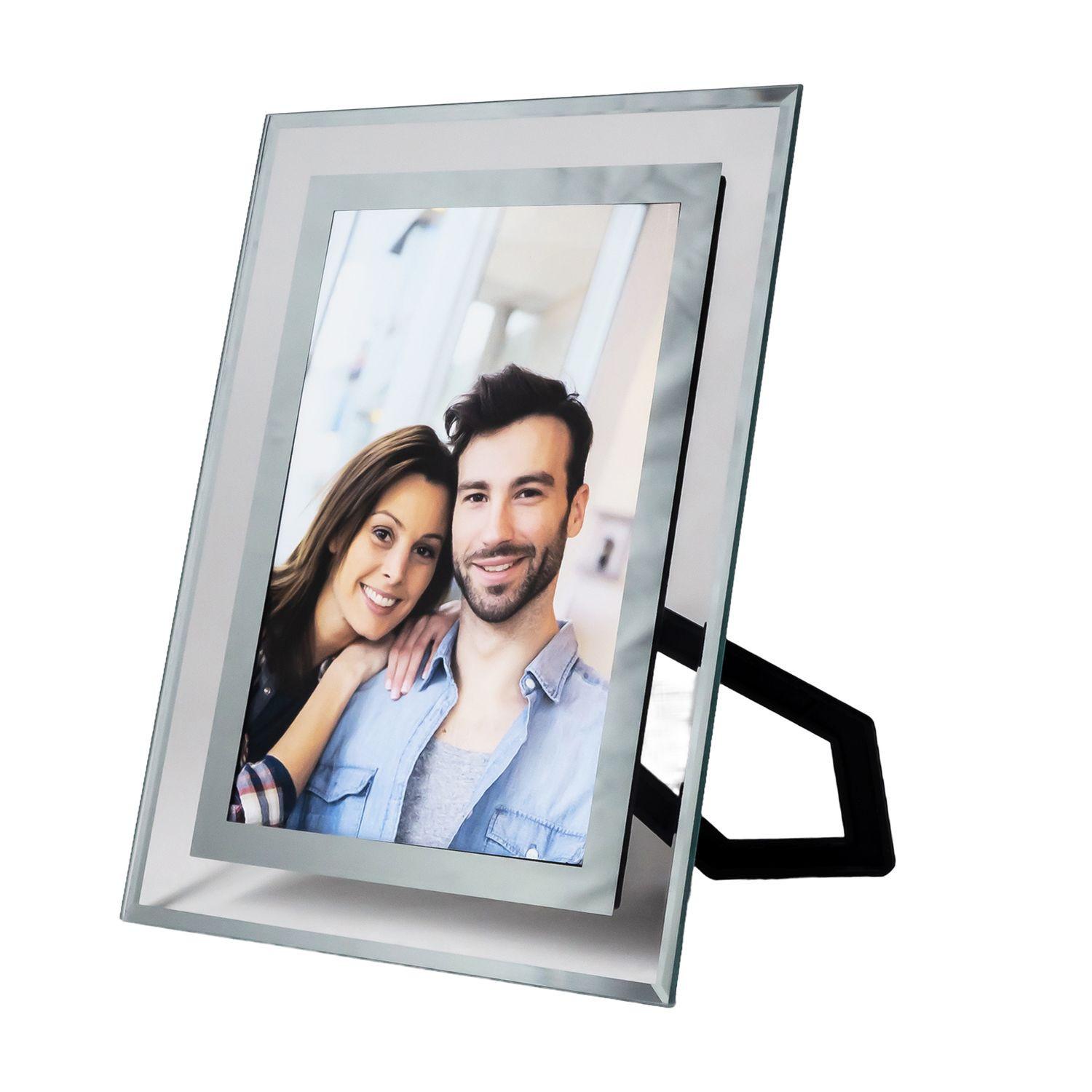 BILDERRAHMEN aus Glas - Silberfarben, Glas (15/20/0.2cm) - Intirilife