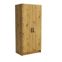 DREHTÜRENSCHRANK PINELLO 81/177/52cm 2-türig Eiche Artisan - Eiche Artisan, Holzwerkstoff (81/177/52cm) - MASSENO