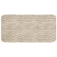 BADEMATTE Sand - Wellen - Beige 120x60 cm - Beige, Textil (120/60cm) - OnlyWow