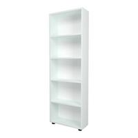 BÜCHERREGAL Vara - Weiß, Holzwerkstoff (55/172/20cm) - [en.casa]