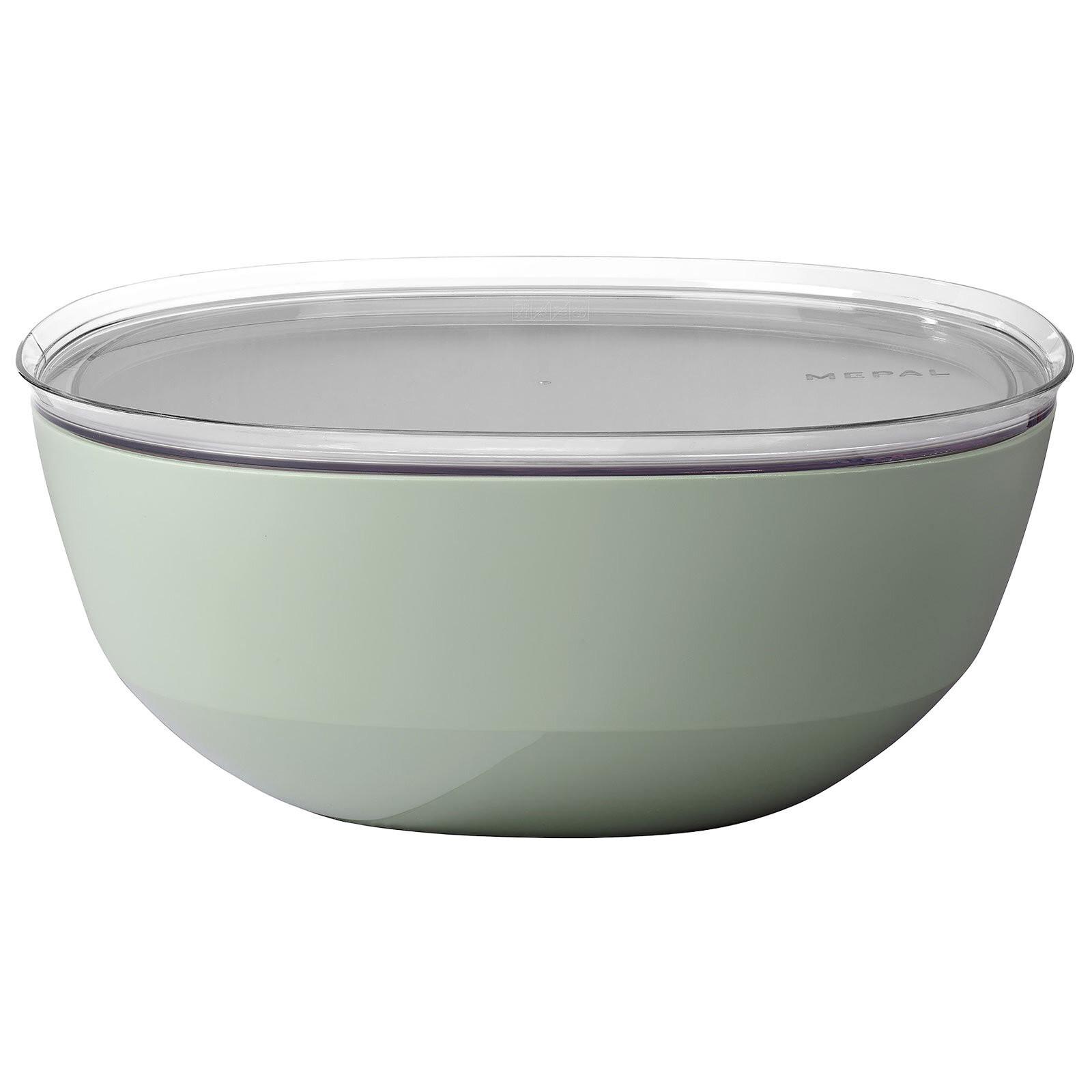 SERVIERSCHALE MIT DECKEL Silueta Nordic Sage 5000 ml - Mintgrün, Kunststoff (30.1cm) - Mepal