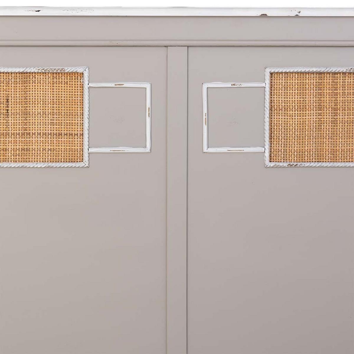 BETTKOPFTEIL 150x6x130 cm - Grau, Holz (150/130/6cm) - Wanderlust