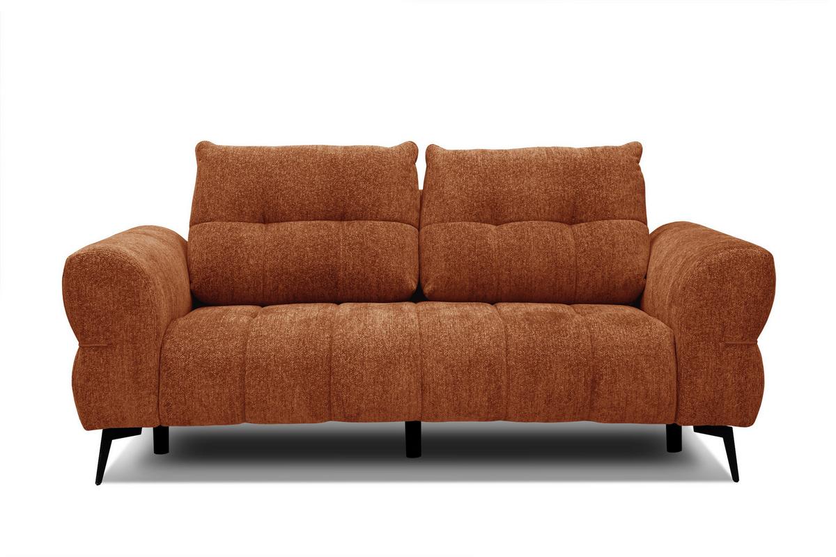 SOFA SALVINI 2,5-Sitzer, orange - Orange, Holz/Textil (206/88/99cm) - Wozimo