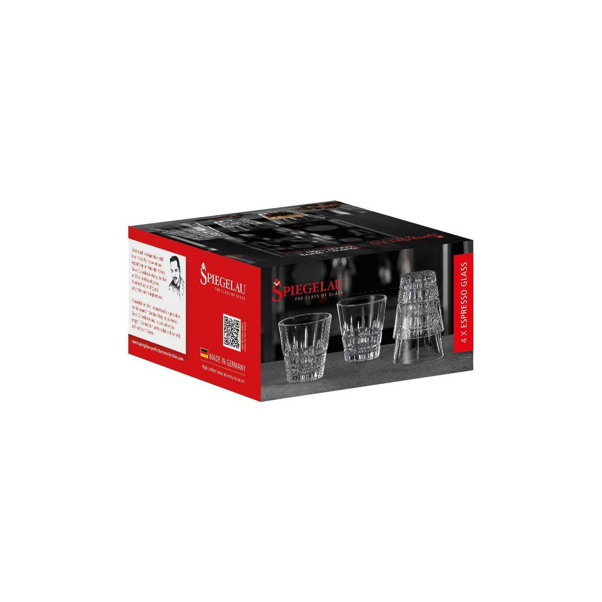 ESPRESSOGLÄSER Perfect Serve transparent 80 ml 4er Set - Transparent, Glas (0.08L) - Spiegelau