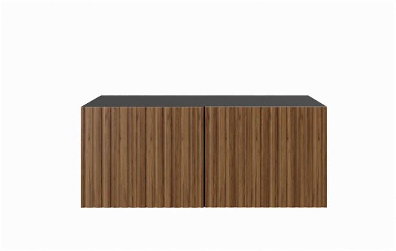LOWBOARD LIVO 100/41/40 cm, Hängender TV-Schrank Schwarz / Eichefarben - Eichefarben/Schwarz, Holzwerkstoff (100/41/40cm) - MASSENO