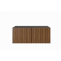LOWBOARD LIVO 100/41/40 cm, Hängender TV-Schrank Schwarz / Eichefarben - Eichefarben/Schwarz, Holzwerkstoff (100/41/40cm) - MASSENO
