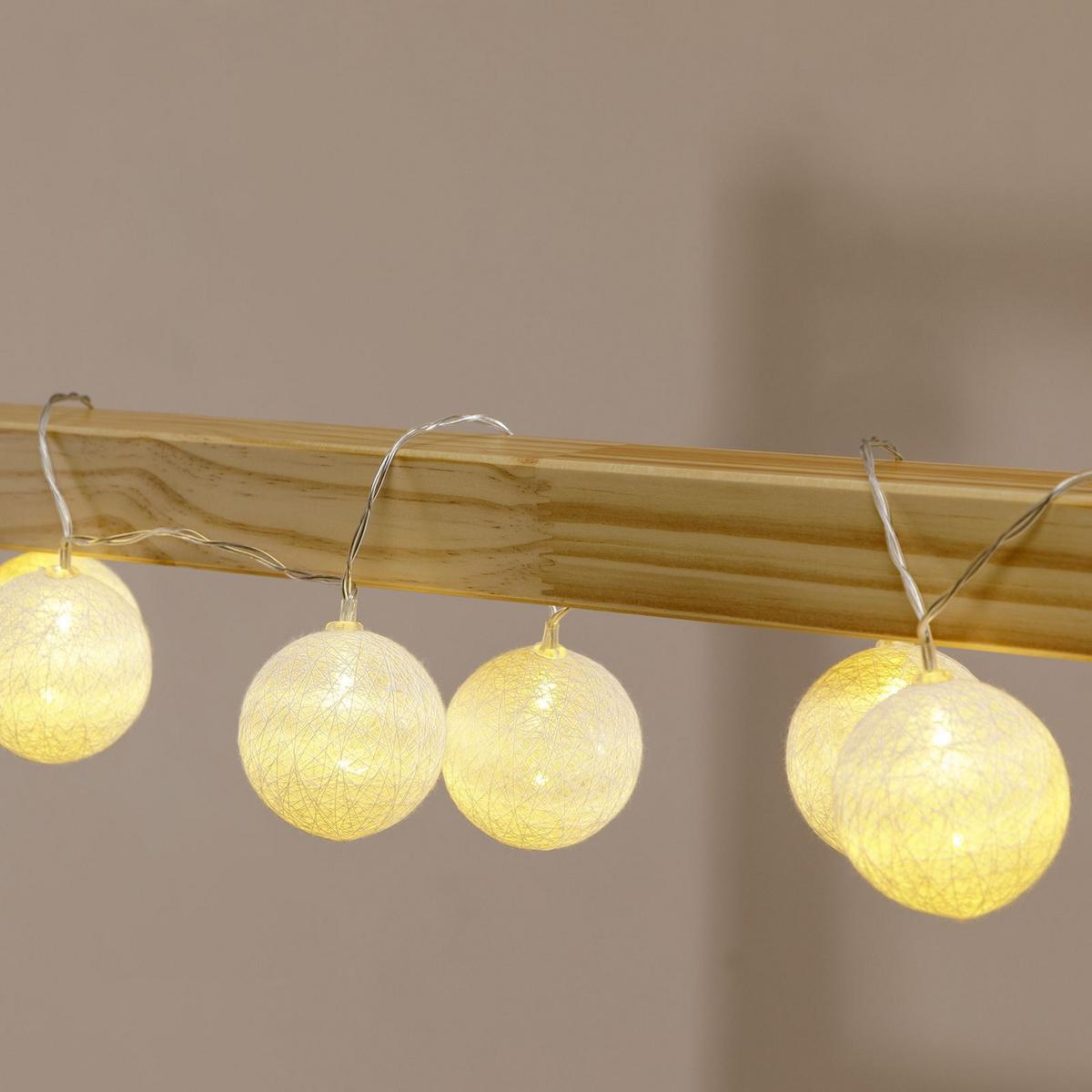 LICHTERKETTE AMICI - Weiß, Kunststoff (6cm) - IDIMEX