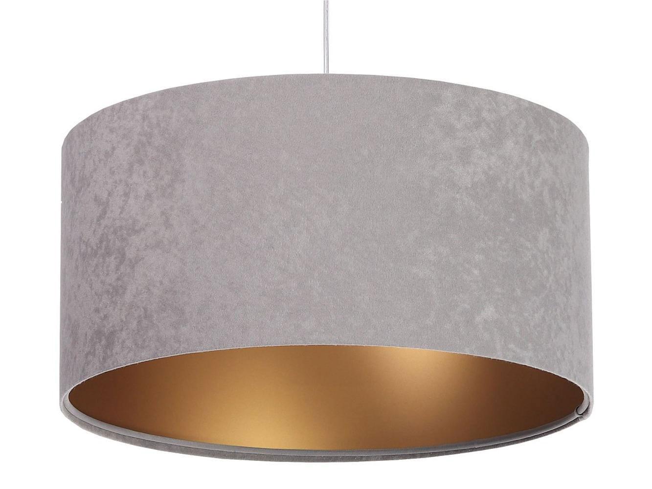 HÄNGELEUCHTE Grau 50/25 cm - Goldfarben/Grau, Kunststoff (50/0.8/25cm) - ONZENO