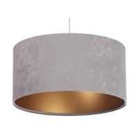 HÄNGELEUCHTE Grau 50/25 cm - Goldfarben/Grau, Kunststoff (50/0.8/25cm) - ONZENO