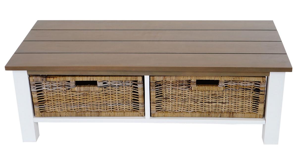 COUCHTISCH rechteck Braun - Braun, Holz (52/112/38cm) - MCW