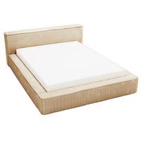 POLSTERBETT Lago 140x200 Beige - Beige, Textil (140/200cm) - Graingold