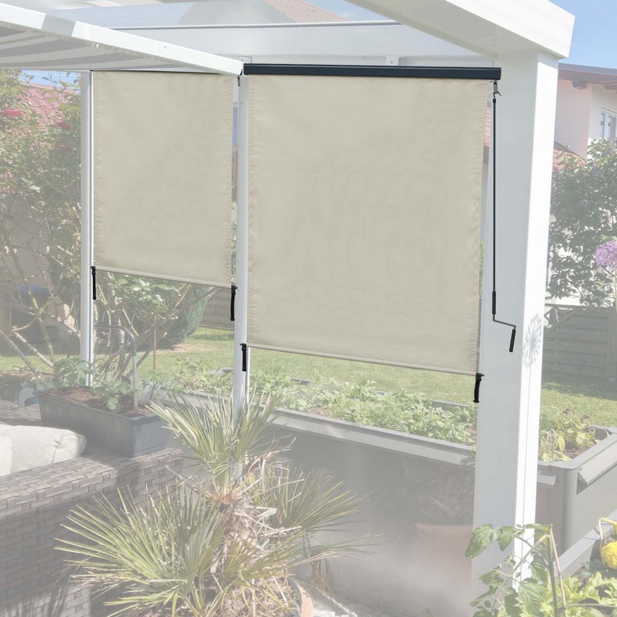 VERTIKALMARKISE Cremeweiß - Weiß, Textil (140/250/8cm) - MCW