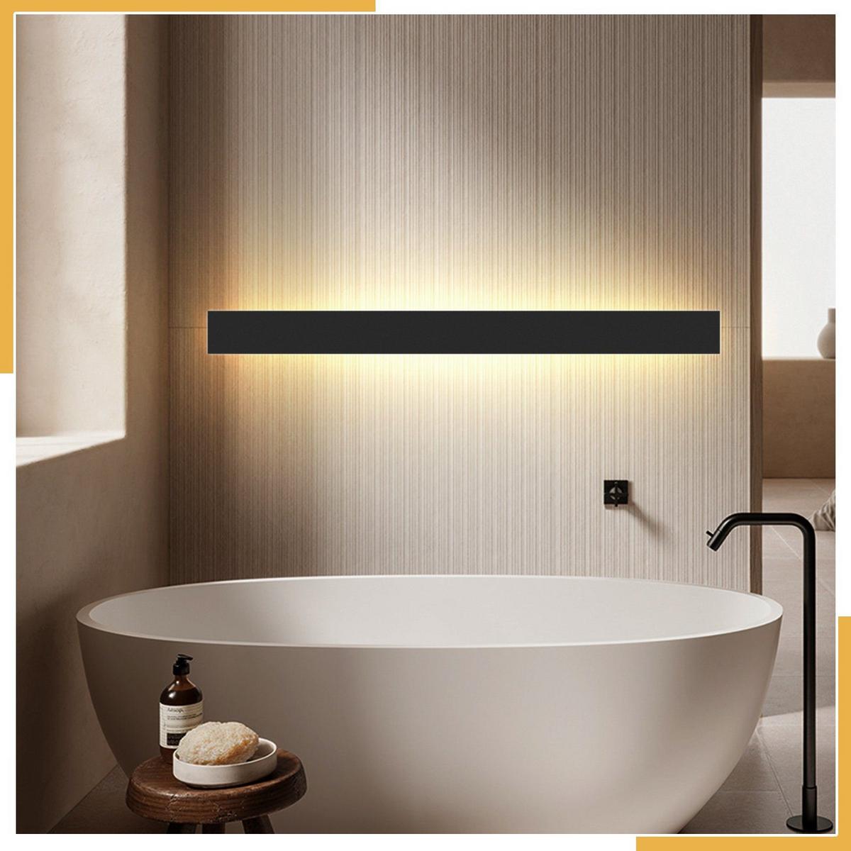 LED WANDLEUCHTE Christine - Schwarz, Metall (8/4/100cm) - Nettlife