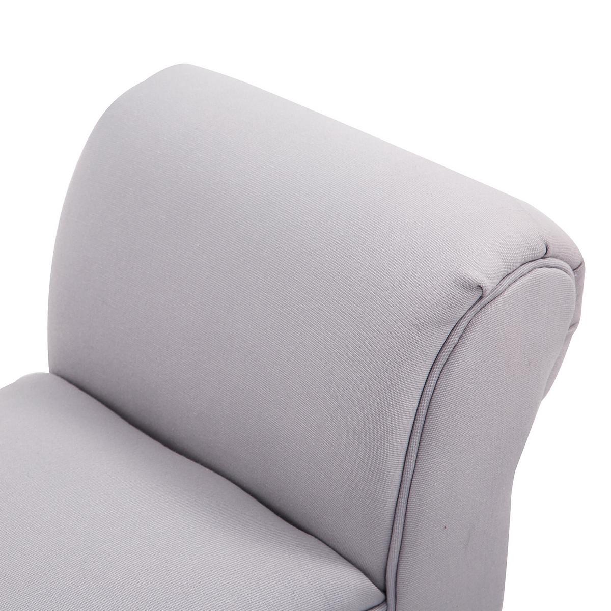 SITZBANK für Schlafzimmer Flurbank Polsterbank MDF Schaumstoff Grauweiß - Grau, Kunststoff (36/51/102cm) - HOMCOM