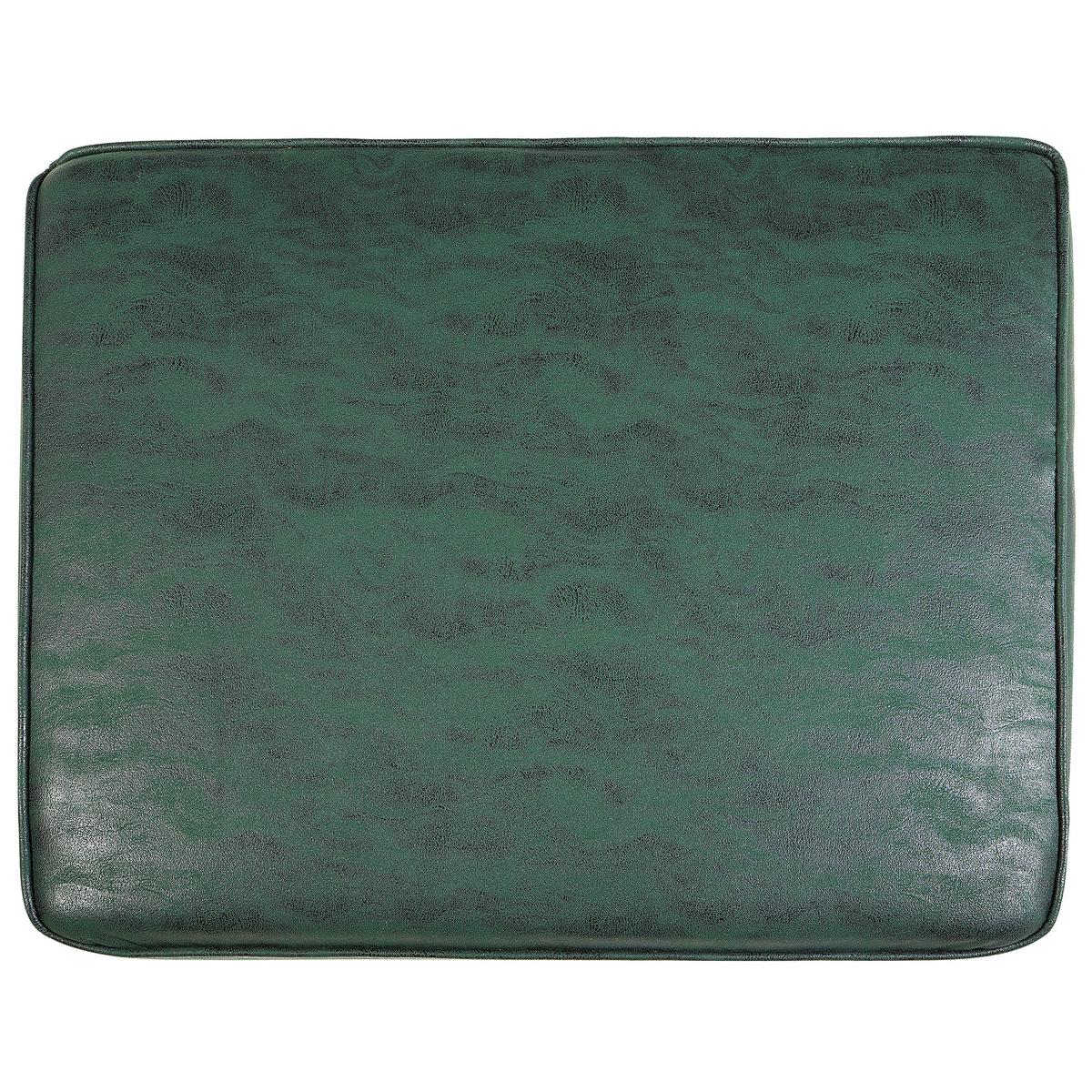 3-SITZER-SOFA Kunstleder Grün Chesterfield - Grün, Textil (195/70/76cm) - Beliani